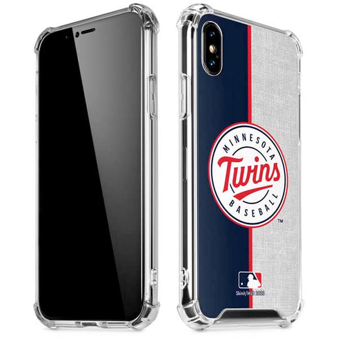 MLB Minnesota Twins Split iPhone XS Max Clear Case